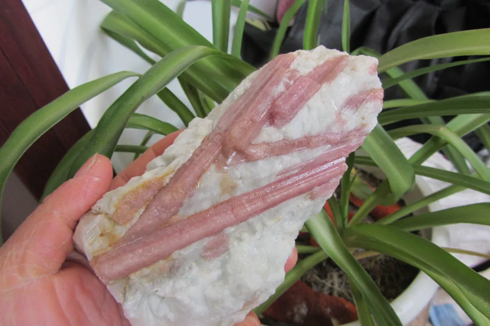 

565.0G Natural Nice Pink Tourmaline Crystal Rock Rough from Brazil