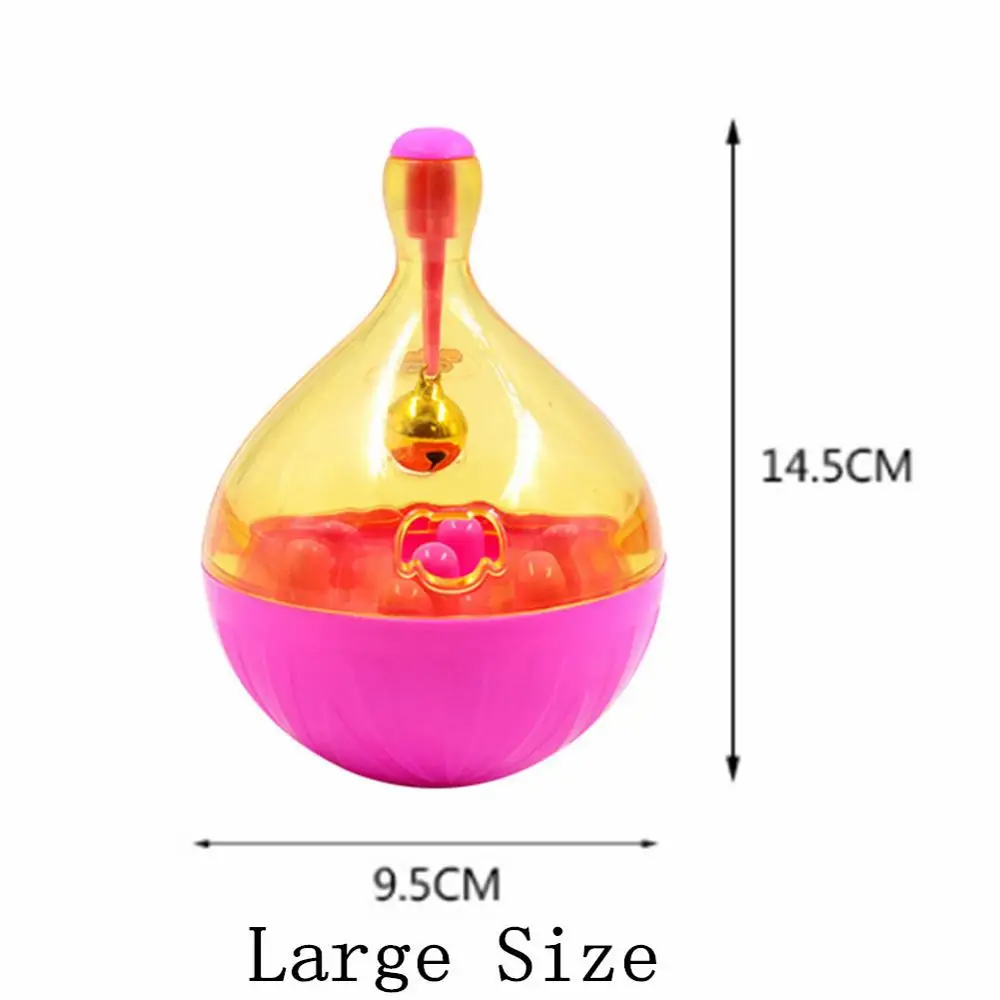 Interactive Dog Cat Food Treat Ball Bowl Toy Funny Pet Shaking Leakage Food Container Puppy Cat Slow Feed Pet Tumbler Toy - Цвет: 7