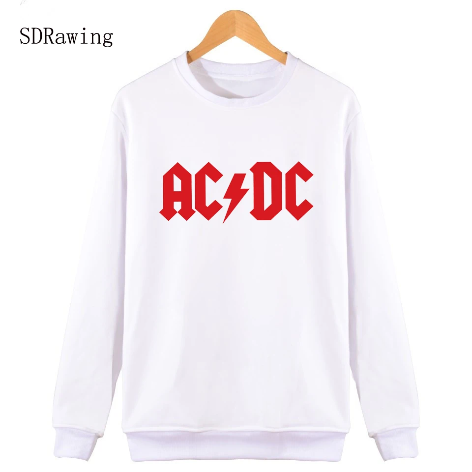 AC DC Bell Череп Мужская брендовая уличная одежда бренд длинный рукав толстовки рубашки цепь acdc Harajuku Повседневная Толстовка пуловер
