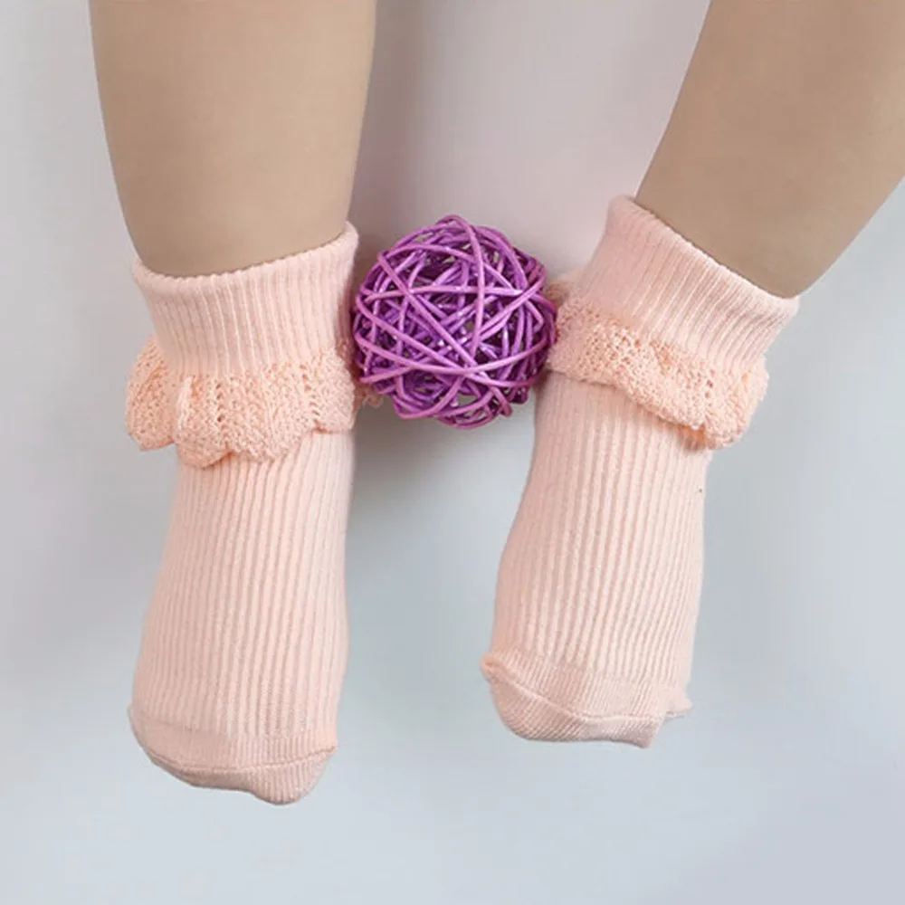 Anti Slip Baby Girls Socks Cotton Blends Spring Autumn Newborns Girl's