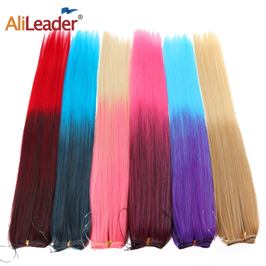 Alileader 22 inches Straight Invisible Fish Line Hair Extensions