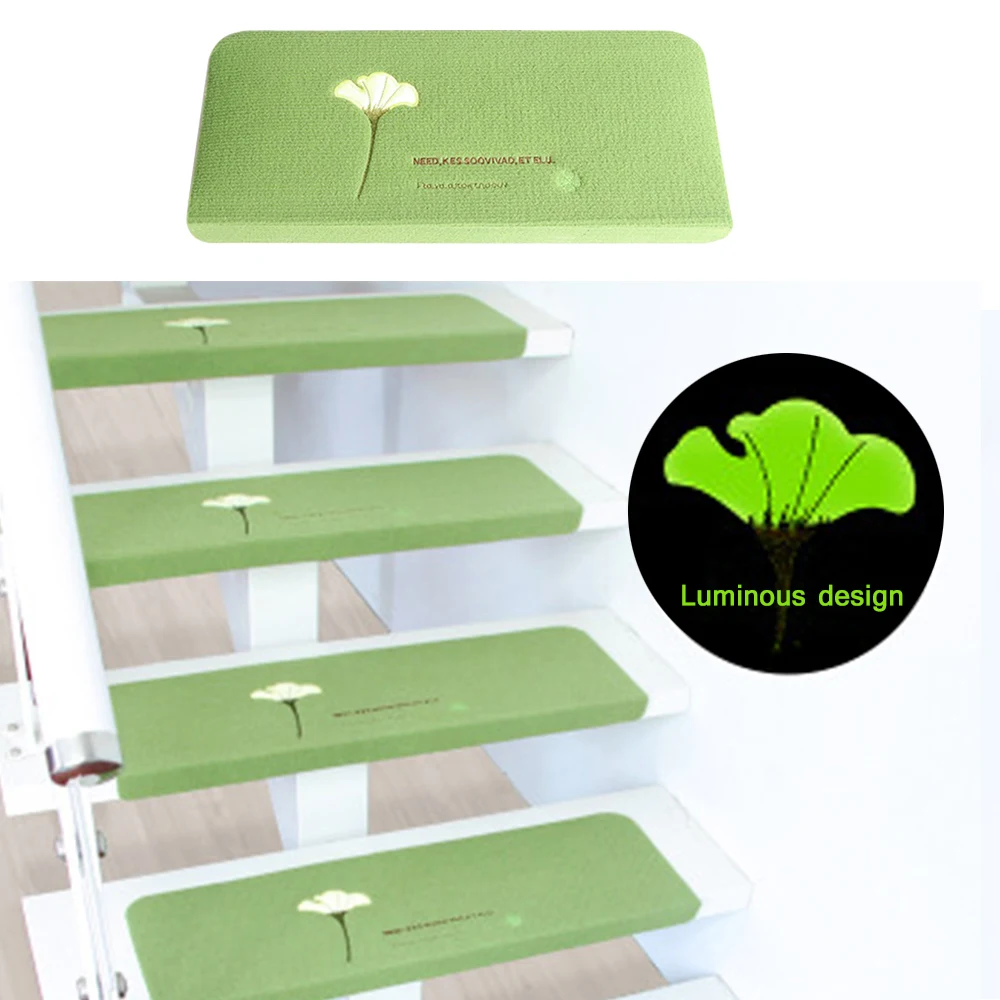 2pcs Luminous Staircase carpet Pad Footprint Pattern Mats Non-slip Stair Mat Self-Adhesive Floor Sticker Children Carpet 2pcs Luminous Staircase carpet Pad Footprint Pattern Mats Non-slip Stair Mat Self-Adhesive Floor Sticker Children Carpet