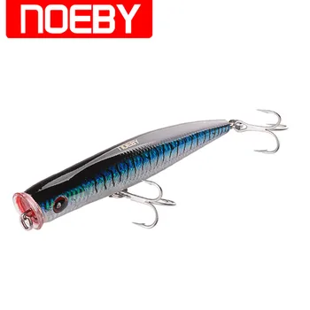 

5pcs NOEBY Popper Fishing Bait NBL9070 155mm/52g Top Water Leurre Dur Peche France VMC Hooks Pesca Artificial Hard Fishing Lures