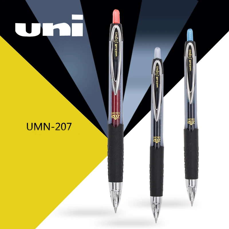 1 шт UNI Uni-Ball UMN-207 Signo 207 Выдвижная гелевая чернильная Ручка-роллер 0,5 мм японский черный цвет