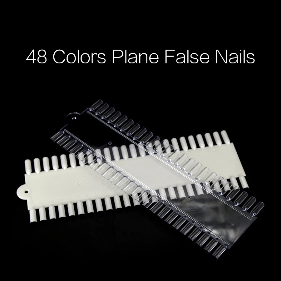 

48 Colors Faux Ongles Nail Display UV Gel Polish Color Card Pallet Fake Nails Artificial Nails Tips Manicure Tools