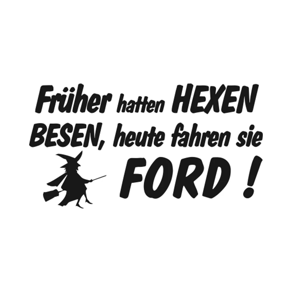 

Bumper Stickers Earlier Witches Today Have Broom Car Notebook Vinyl Car Packaging Personality Decals
