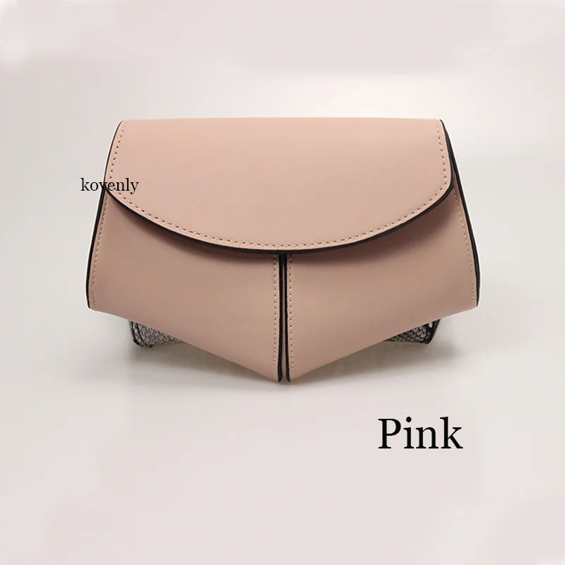 Pink waist bag Женская поясная сумка под змеиную кожу, женская новая модная поясная сумка на пояс, мини сумка на пояс для дискотеки, кожаная маленькая сумка на плечо, 040301 - Цвет: Pink waist bag
