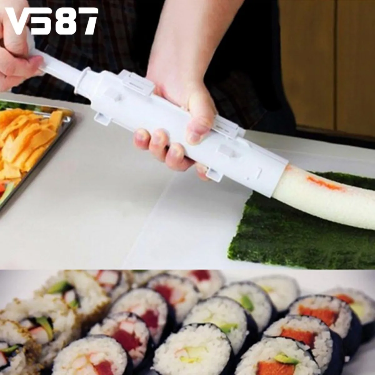 Uncategorized Kitchen Appliance Rollers popular appliance rollers buy cheap lots from plastic sushi rice food maker bazooka shape tube molds roller kitchen cooking tools gadgets
