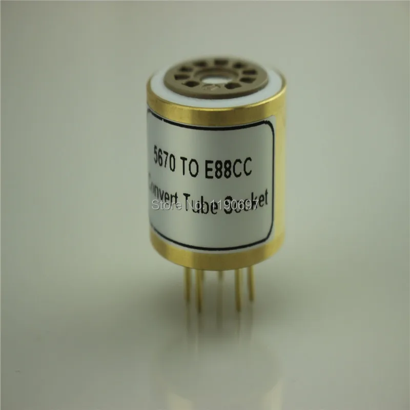 1 шт. 5670(6N3)(сверху) к ECC88(E88CC 6922)(снизу) 9Pin к 9Pin трубка DIY звуковая вакуумная трубка адаптер гнездо конвертер