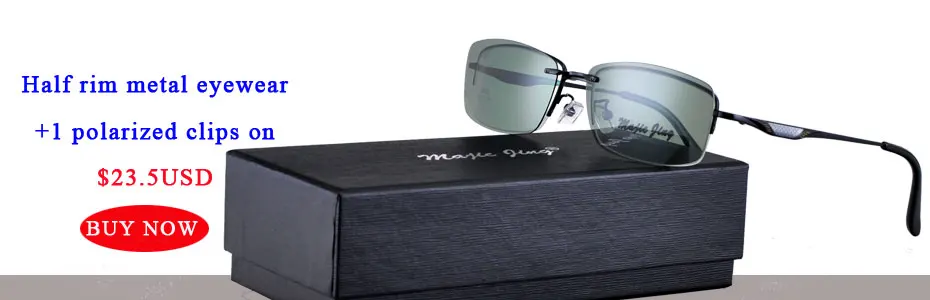 Металлические очки поляризованные очки клип на солнцезащитные очки для мужчин рецепт клип для очков на солнцезащитные очки S9052