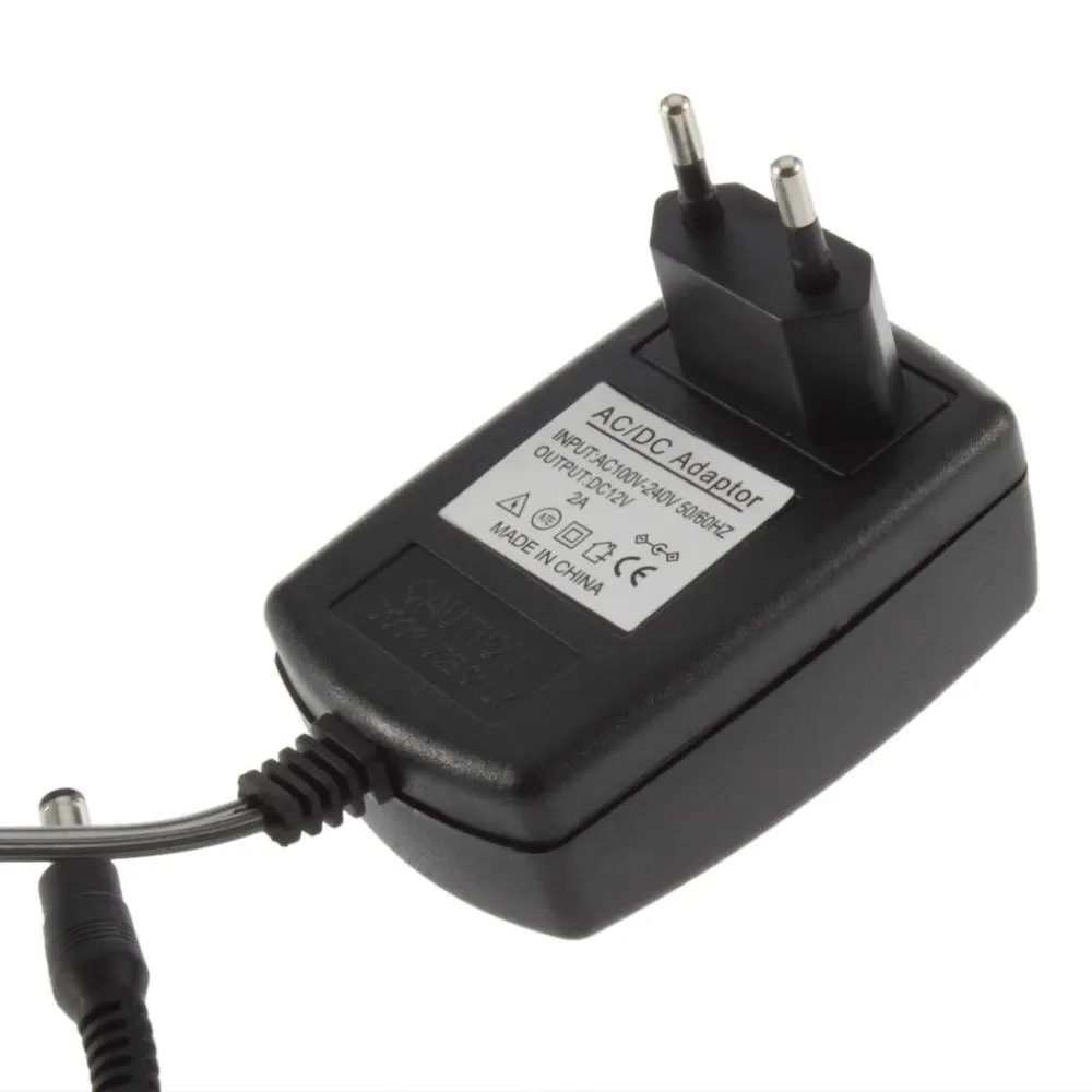1 шт. зарядное устройство ac dc 12 В 2A блок питания адаптер конвертер Импульсный источник питания AC 100-240 В в DC для Светодиодный светильник с европейской вилкой
