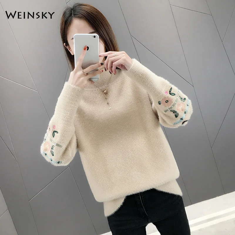 Women Knitted Sweater And Pullovers Korean Fashion Style Turtleneck Sweaters Autumn And Winter New Wool Yellow Sweater - Цвет: Хаки