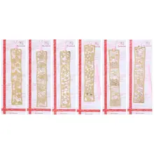 Винтажные Цветы полые металлическая Закладка Книга Маркер студент, школа, офис канцелярские принадлежности