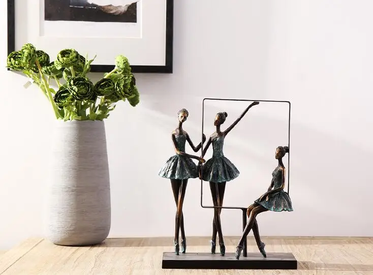Beste Woonkamer Decoratie Beeldje Eenvoudige Moderne Europese Home Decoraties Ornamenten Batik als Meisje Home Decor