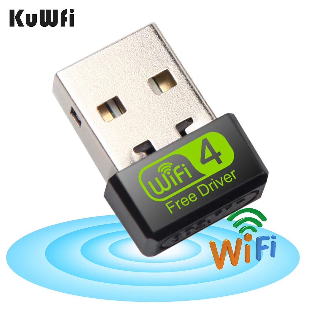 Беспроводной Wifi адаптер Mini USB Wifi Dongle150Mbps Ethernet PC адаптер WiFi антенна Ethernet PC LAN Wifi приемник Бесплатный привод