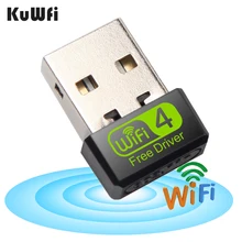 Беспроводной Wifi адаптер Mini USB Wifi Dongle150Mbps Ethernet PC адаптер WiFi антенна Ethernet PC LAN Wifi приемник Бесплатный привод