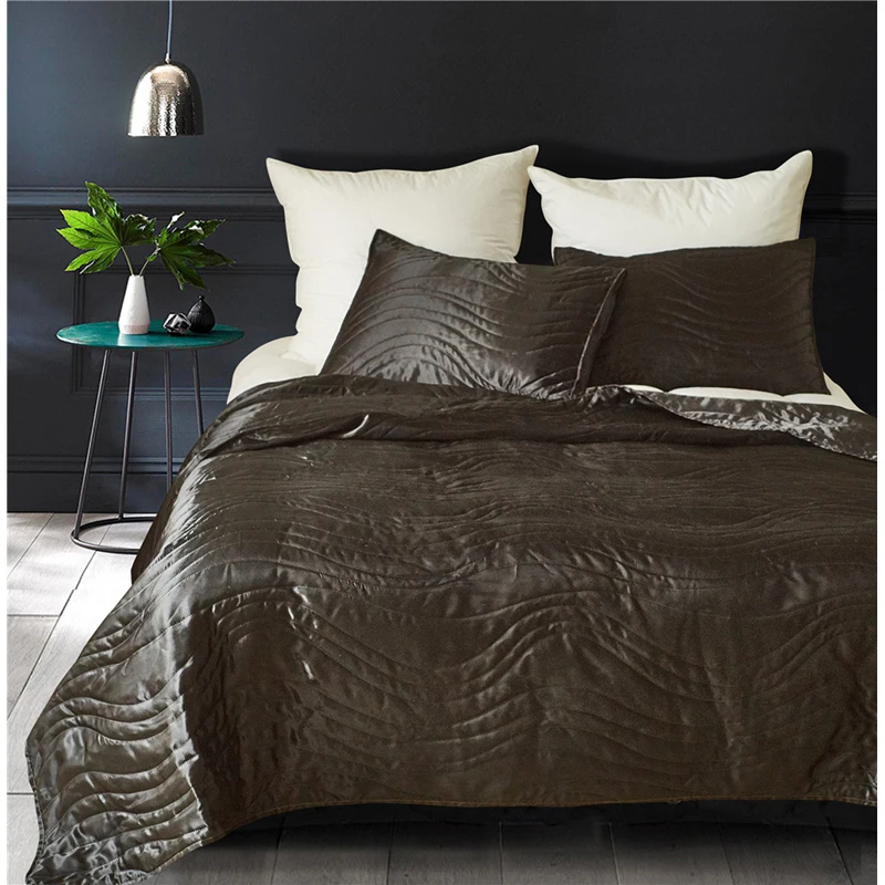 أسود اللون بذلة بولستر مبطنة مجموعة الملكة الملك الحجم الفراش مجموعات سرير مزدوج للبالغين نوم استخدام XF497