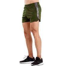 Популярные брендовые супер шорты мужские тренажерные залы Фитнес Бодибилдинг Беговые брюки в повседневном стиле для тренировок, для спорта короткие штаны спортивные штаны