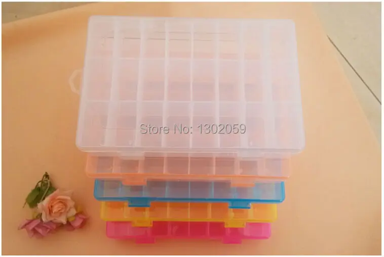

Available Embroidery Cross Stitch Tool Accessory Detachable 24 Compartments Organizer Box Thread Floss Bobbin Box Fast Shipping