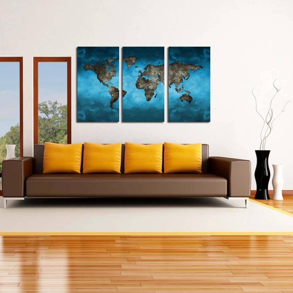 Compare Prices On Large Contemporary Art Online Shoppingbuy Low - Blue World Map Extra Large Modern Contemporary Giclee Canvas Print Picturesphoto Paintings On Canvas Wall compare prices on large contemporary art online shoppingbuy low - blue world map extra large modern contemporary giclee canvas print picturesphoto paintings on canvas wall