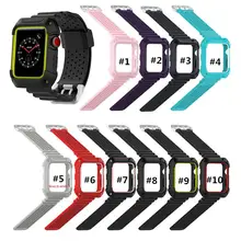 50 шт спортивный силиконовый ремешок Ремешок для apple watch 42/38 мм браслет на запястье часы ремешок для наручных часов iwatch, версия 4/3/2/1