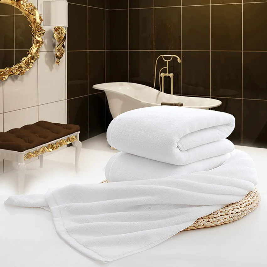 White Large Bath Shower Towel Cotton Thick Towels Home Bathroom Hotel Adults Kids Badhanddoek Toalha de banho Serviette de bain