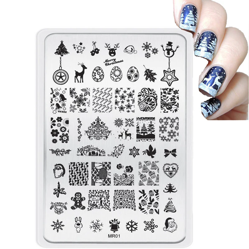 Buy Big MR style Christmas Decorations Nail Stamping
