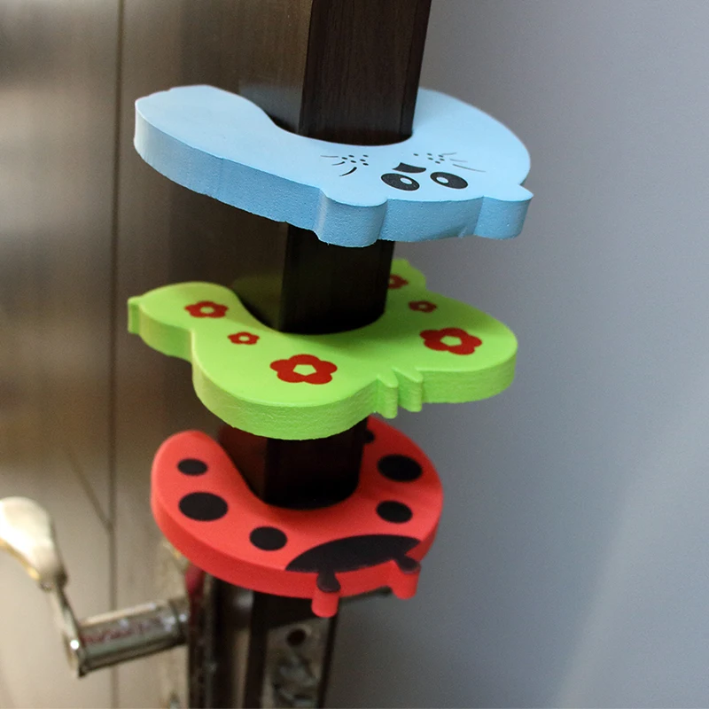 3Pcs/Lot Child Safety Protection Baby Safety Cute Animal Security Card Door Stopper Baby Newborn Care Child Lock Protection