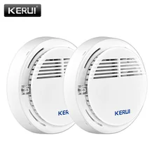 KERUI 2ps Wireless Alarm Security Smoke Fire Detector/Sensor For Home House Office GSM SMS Alarm Systems