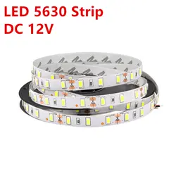 М 1 Упак. 5 м SMD 5630 светодиодные ленты свет светодио дный 60 led s/M лампы клейкие ленты декоративное освещение строка более ярче, чем 3528 2835 5050