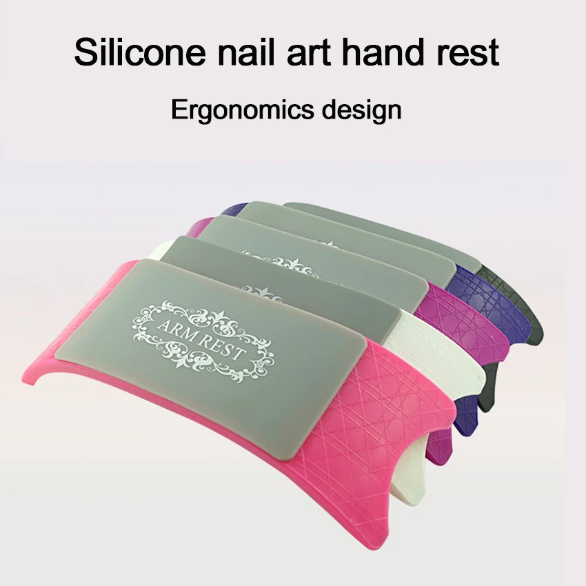 

Nail Art Hand Rest Equipment Table Mat Silicone Lace Cushion Foldable Manicure Cushion Holder Sponge Arm Rest Nail Art Pillow