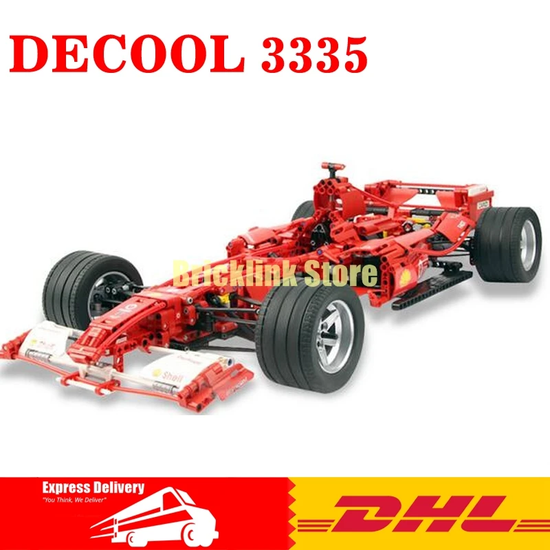

DHL Decool Formula Racing Car 1:8 Model 3335 Building Blocks Sets 1242pcs Educational DIY Bricks Toys Clone 8674