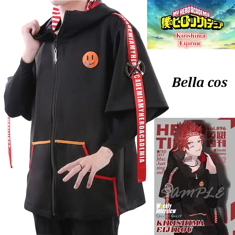 my hero academia kirishima hoodie