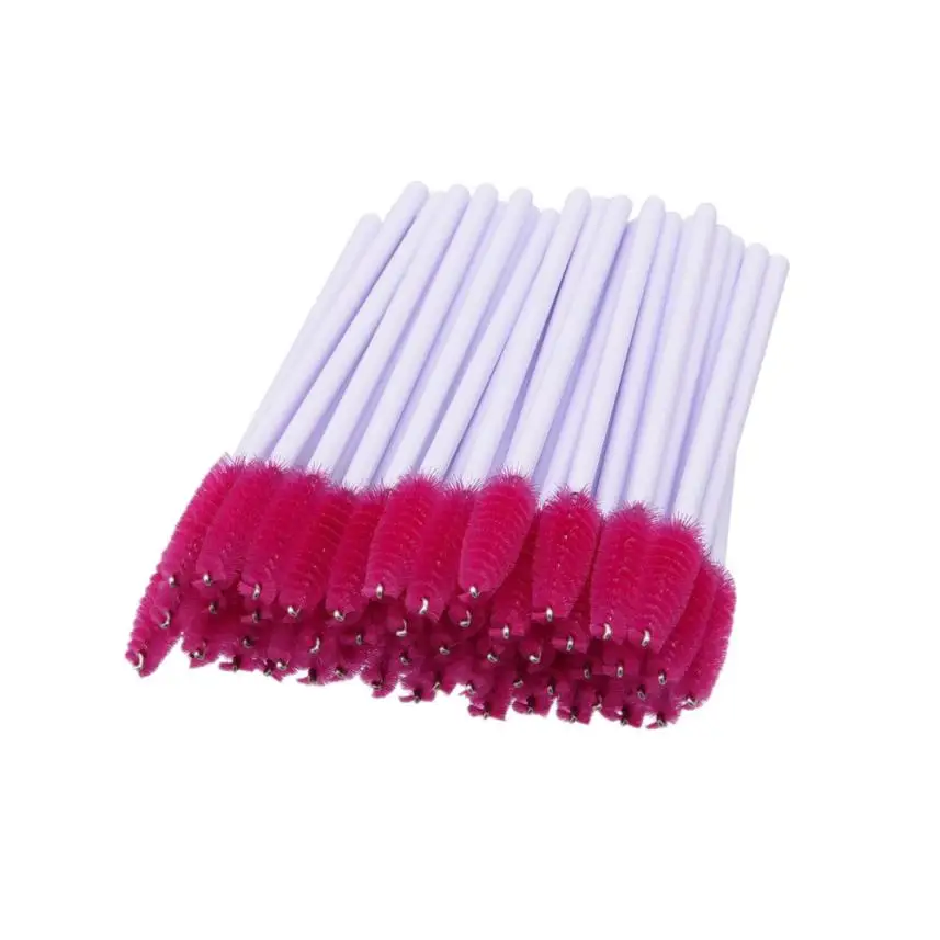 

50PCS Disposable Mini Eyelash Eye Lash Makeup Brush Mascara Wands Applicator #Y