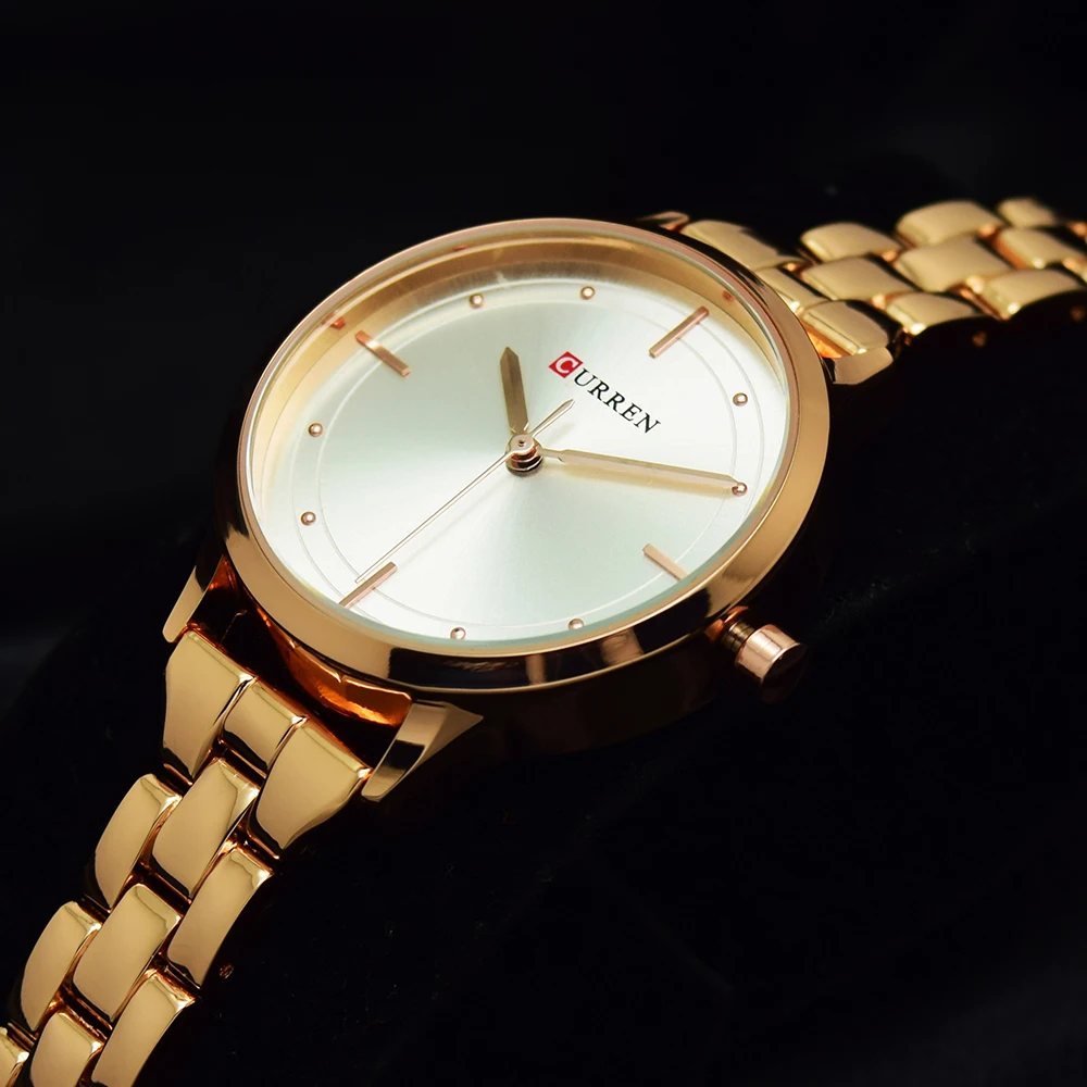 Простые черные часы CURREN с браслетом женские наручные Montre Femme Relogio Feminino|wristwatch for