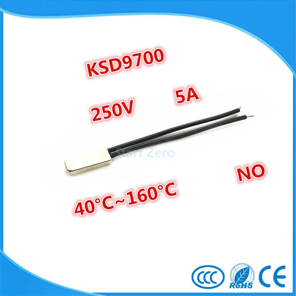 2PCS New KSD9700 Temperature Control Switch 40 Degrees 250V5A 2PCS New KSD9700 Temperature Control Switch 40 Degrees 250V5A
