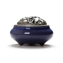 Изысканная красочная фарфоровая горелка для благовоний, керамическая горелка для благовоний, держатель буддийской керамики, многоцветная горелка для благовоний#40210