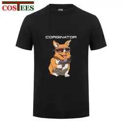 Final Fantasy Corginator/футболка с милой отделкой, милые корги, футболки для мужчин, милая одежда для влюбленных собак 80 s