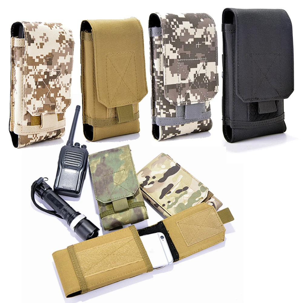 

New Nylon Waist Phone Case Cover Molle Holster Army Camo Belt Pouch Bag Military Wallet Purse