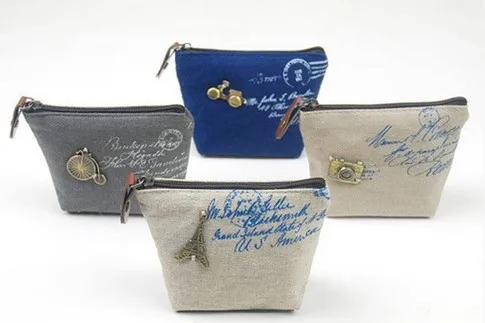 Портативный портмоне кошельки сумка для хранения Винтаж мини дешевая женская обувь Ретро Париж классический ностальгические наушники деньги Держатели