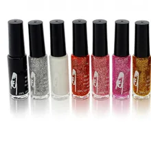 Французский стиль 1 шт. 10 мл окрашенная ручка с ручкой трафареты для ногтей Блестящий лак для дизайна ногтей