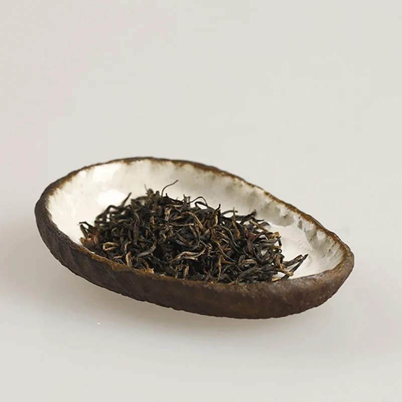 

Handmade Japanese Style Kung Fu Tea Accessories Tea Ceremony Ceramic Coarse Pottery Tea Holder Cha He Teaspoons Tea Shovel Scoop