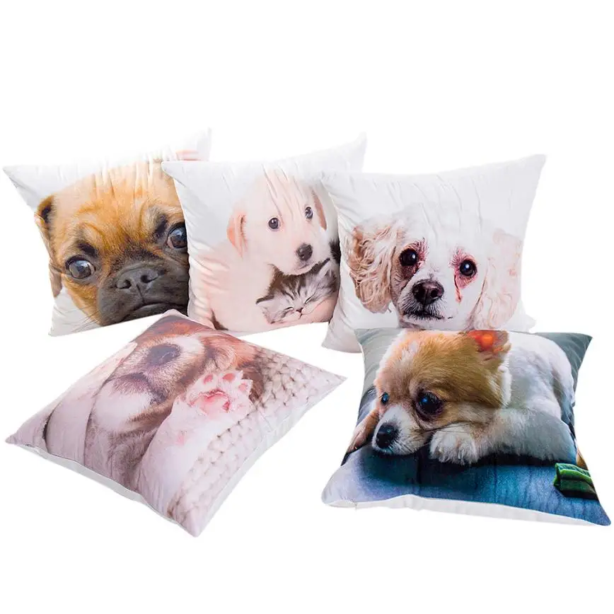 Buy 2018 pillow cases 45cmX45cm Dog Print Pillow Cases