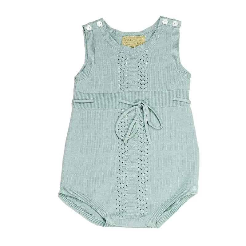 y404 New 2017 baby fashion sleeveless Mint Green newborn Combed cotton