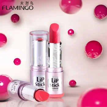 

China Famous Brand Flamingo Full Size 9 Colors Waterproof Nutritious Moisture Shiny Easy to Wear Lipstick 1pcs 456