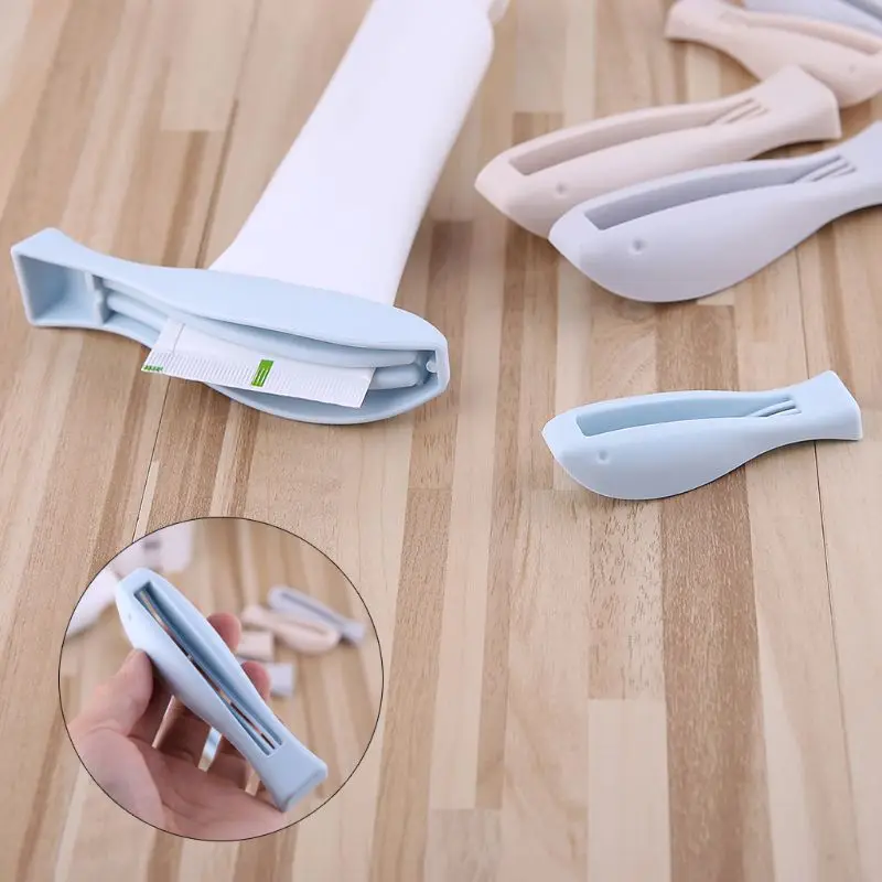 2Pcs Toothpaste Squeezer Clear Tube Dispenser Package Clip Cosmetics Cleaser Extruder Accessories For Home Bathroom Kitchen