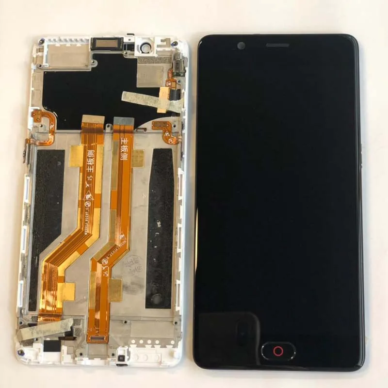 

For ZTE Nubia M2 NX551J with fingerprinter Black White Amoled LCD Screen LCD Display Touch Screen Digitizer Assembly Frame +tool