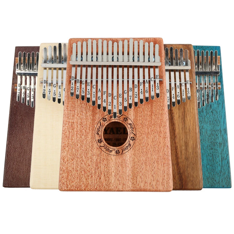 Kalimba 17 клавиш Marimba Африканское фортепиано для большого пальца Mbira пальцевое