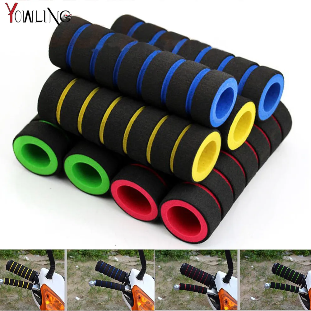 4pcs/lot New style Free Shipping Bike Racing Bicycle Motorcycle Handle Bar Foam Sponge Grip Cover handlebar Nonslip