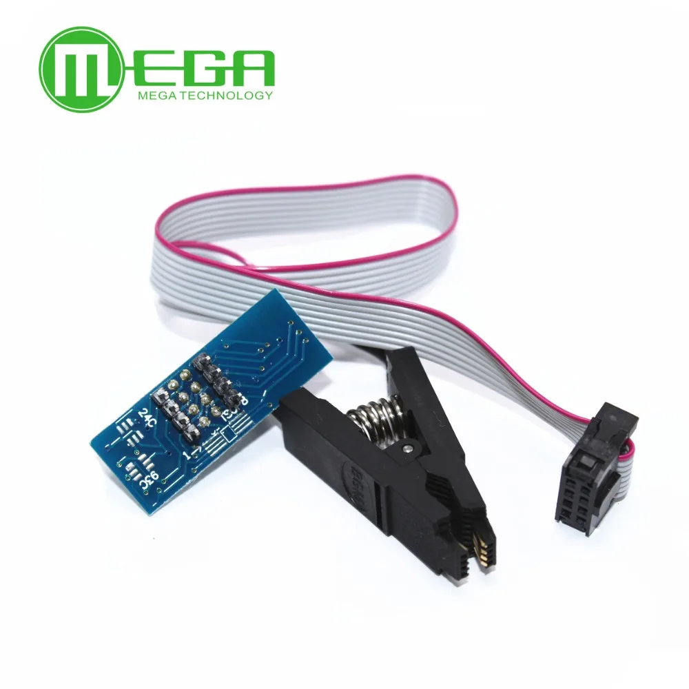 

New 1PCS SOIC8 SOP8 Flash Chip IC Test Clips Socket Adpter BIOS/24/25/93 Programmer